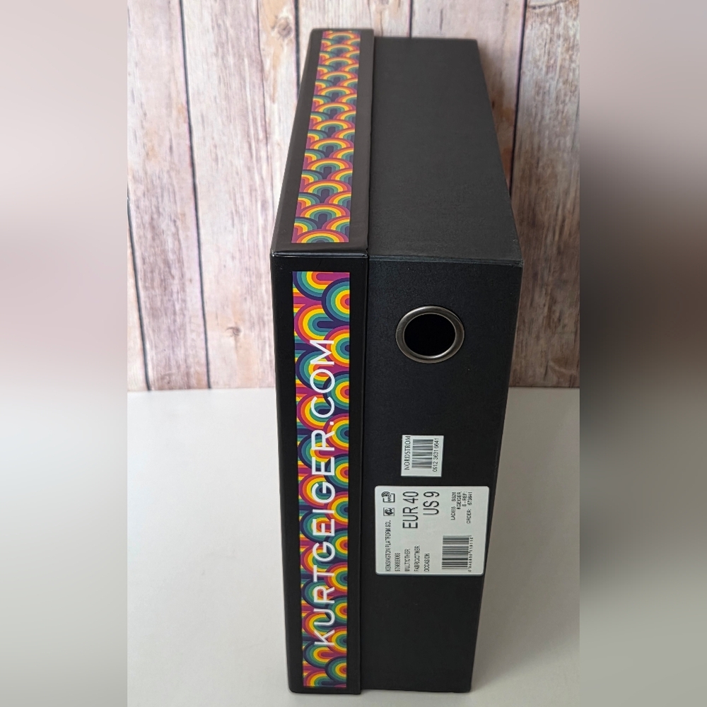 Kurt Geiger Rainbow Pattern Storage Box - Multicolor - Picture 4 of 8